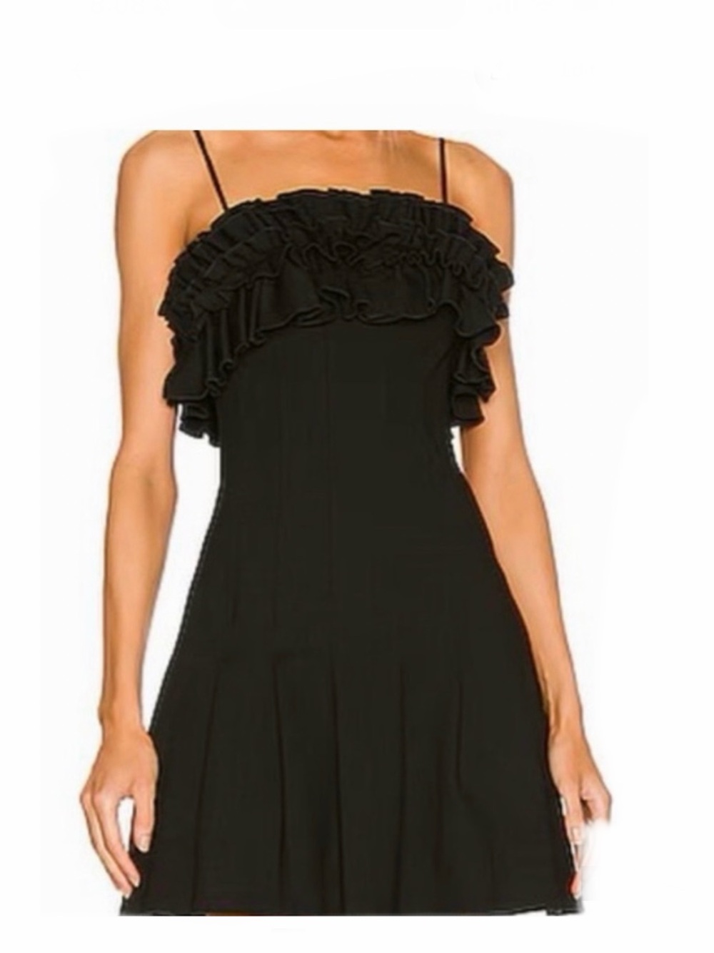 ELLIATT Radicalism Frill mini dress size M black